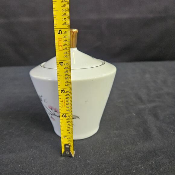 Vintage Bavaria Schumann Arzberg Germany Sugar Bowl with Lid Floral Canister - Picture 10 of 11